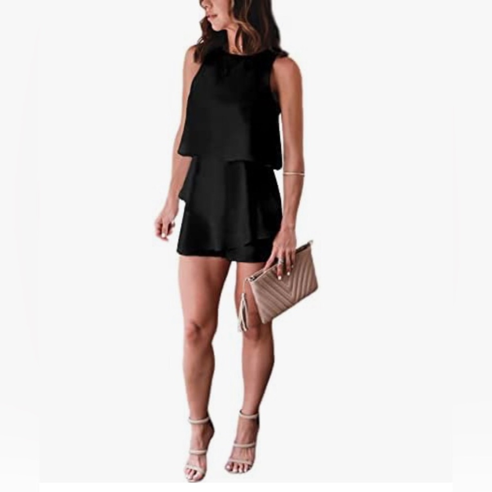 Black Medium Romper